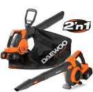 Пылесос-воздуходувка аккумуляторная DAEWOO DABL 9042Li SET с 2 АКБ 2.5 Ач и ЗУ